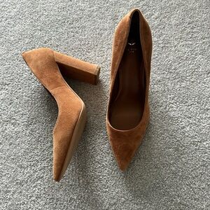 Brown suede Marc Fisher Heels